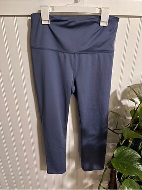 Absolutely Slate Blue High-Waist Leggings